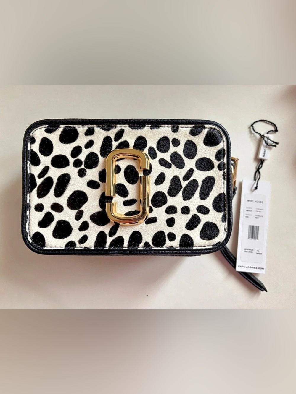 Marc Jacobs The Snapshot Bag in Black & White NWT